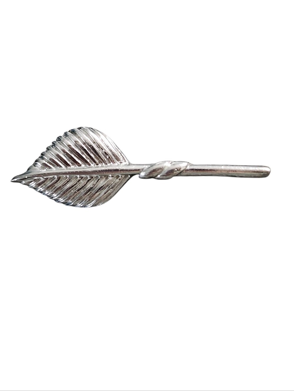 Silver Leaf Brooch